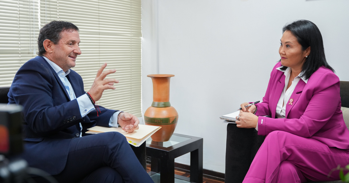 Renzo Reggiardo se reúne con Keiko Fujimori para coordinar acciones prioritarias en el país