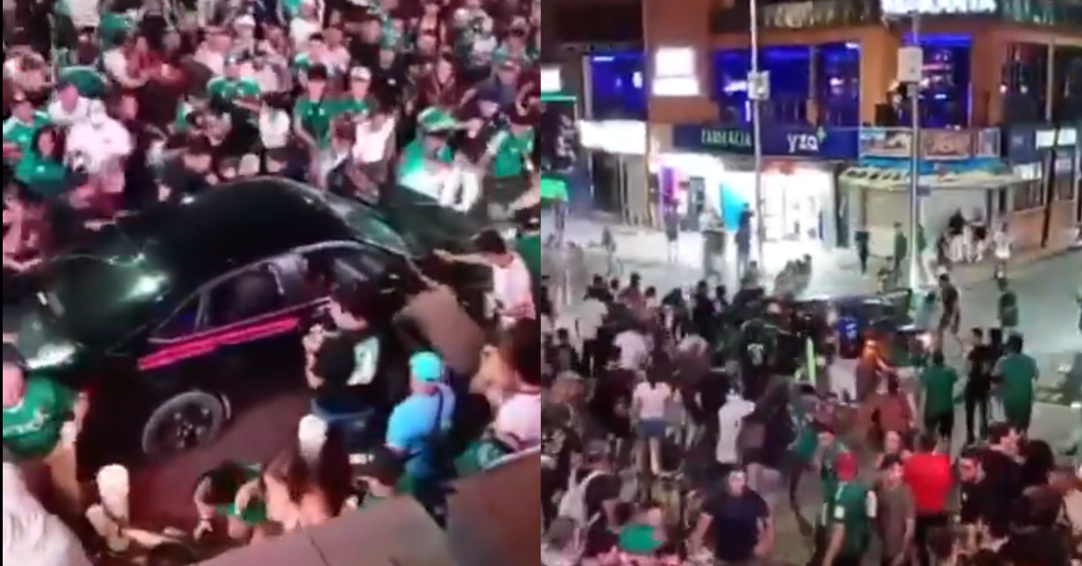 Muere chofer que embistió a multitud tras triunfo de México: Hinchas lo golpearon tras atropello masivo