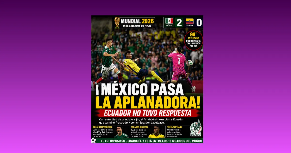 ¡MÉXICO PASA LA APLANADORA! ECUADOR NO TUVO RESPUESTA (VIDEO)