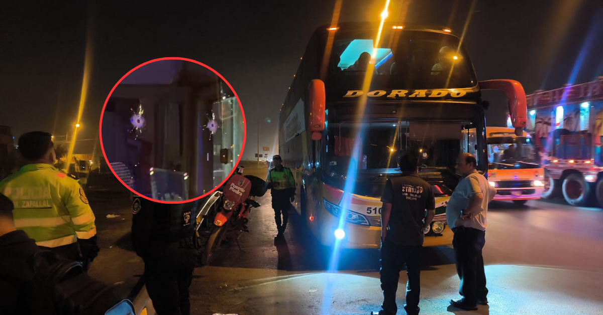 Puente Piedra: Sicarios balean bus lleno de pasajeros en la Panamericana Norte y dejan al conductor herido