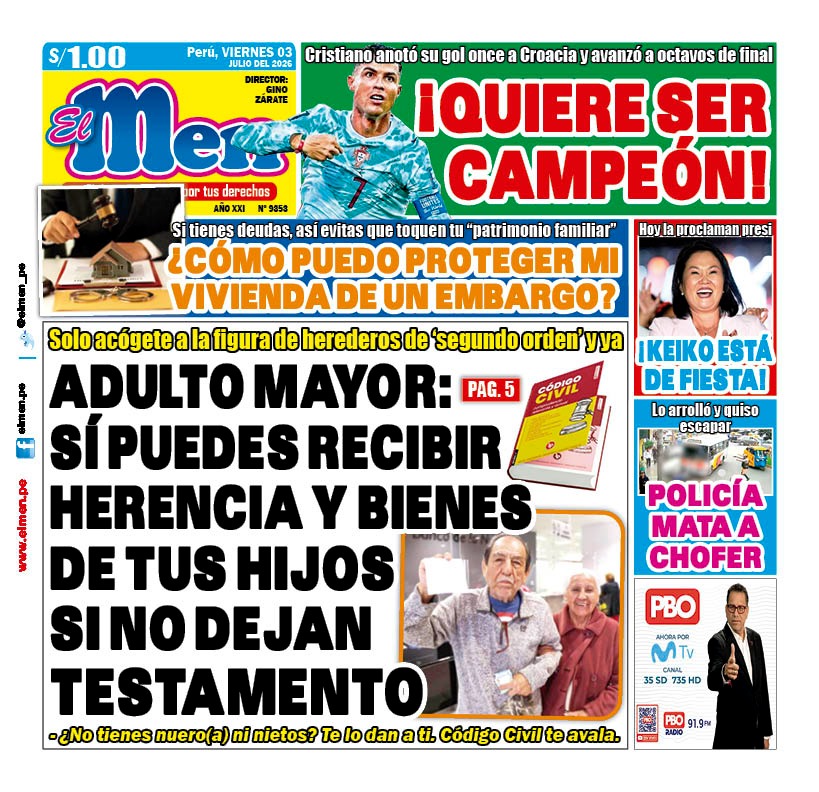 Portada Diario El Men (3/7/2026)