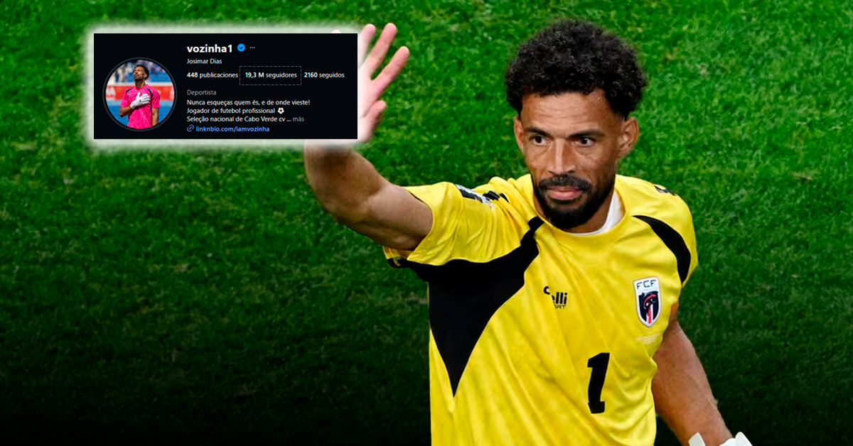 Vozinha conquista las redes: Arquero de Cabo Verde alcanza los 19 millones de seguidores tras duelo ante Argentina
