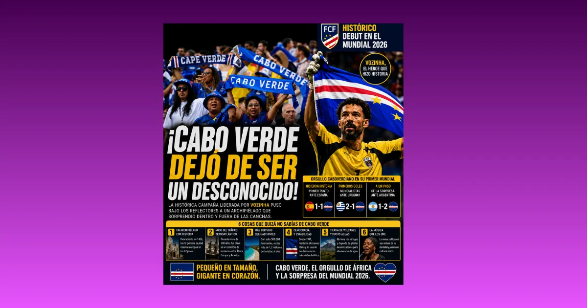 ¡CABO VERDE DEJÓ DE SER UN DESCONOCIDO!