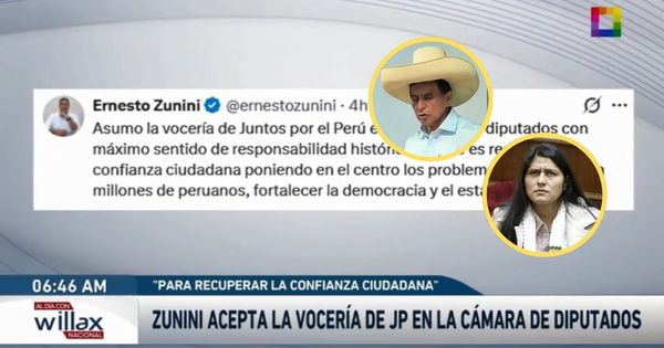 Roberto Sánchez designa al hermano y a la cuñada de Pedro Castillo como voceros de JPP en Congreso: “¡Juntos nos fortalecemos!”