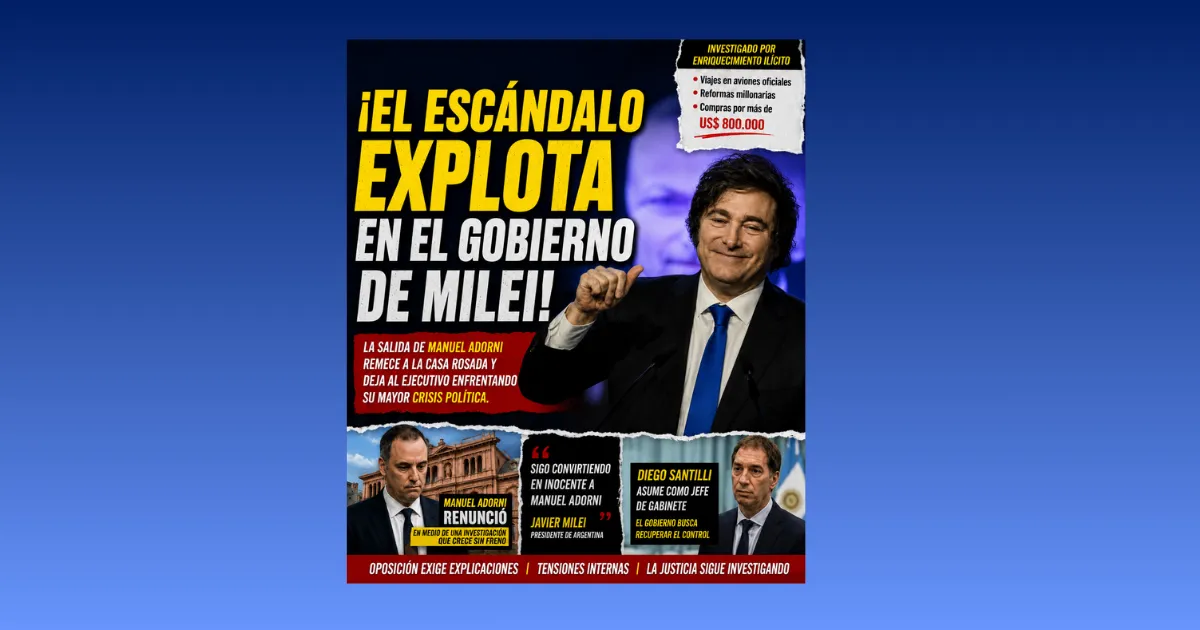 ¡EL ESCÁNDALO EXPLOTA EN EL GOBIERNO DE MILEI!