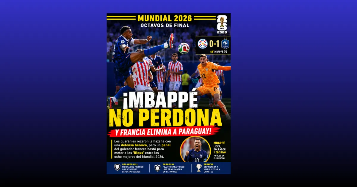 ¡MBAPPÉ NO PERDONA Y FRANCIA ELIMINA A PARAGUAY! (VIDEO)