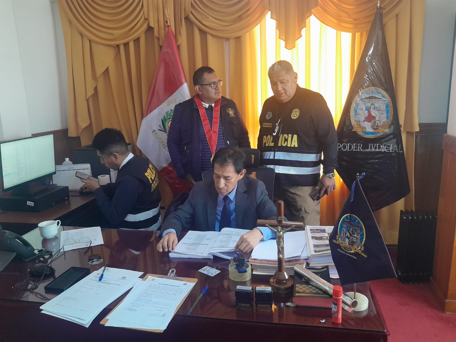 Detienen al Presidente de la Corte Superior de Justicia de Apurímac