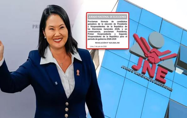 JNE oficializó triunfo de Keiko
