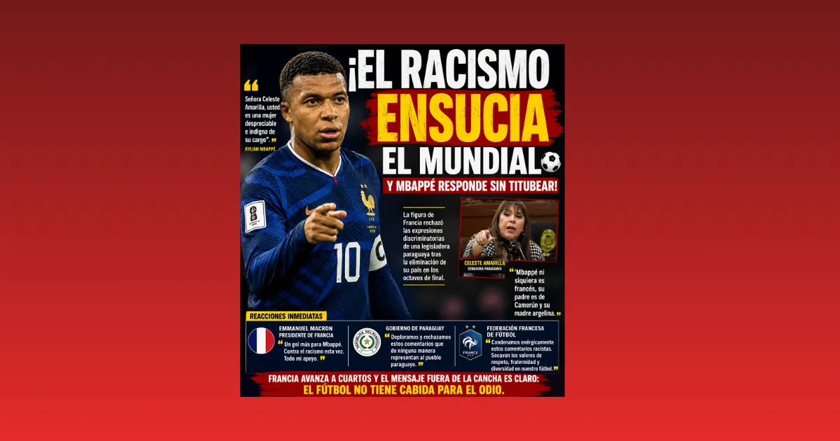 ¡EL RACISMO ENSUCIA EL MUNDIAL Y MBAPPÉ RESPONDE SIN TITUBEAR!