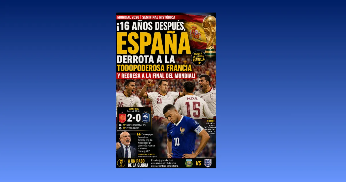 ¡16 AÑOS DESPUÉS, ESPAÑA DERROTA A LA TODOPODEROSA FRANCIA Y REGRESA A LA FINAL DEL MUNDIAL! (VIDEO)