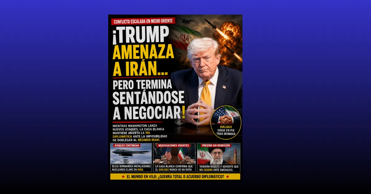 ¡TRUMP AMENAZA A IRÁN… PERO TERMINA SENTÁNDOSE A NEGOCIAR!