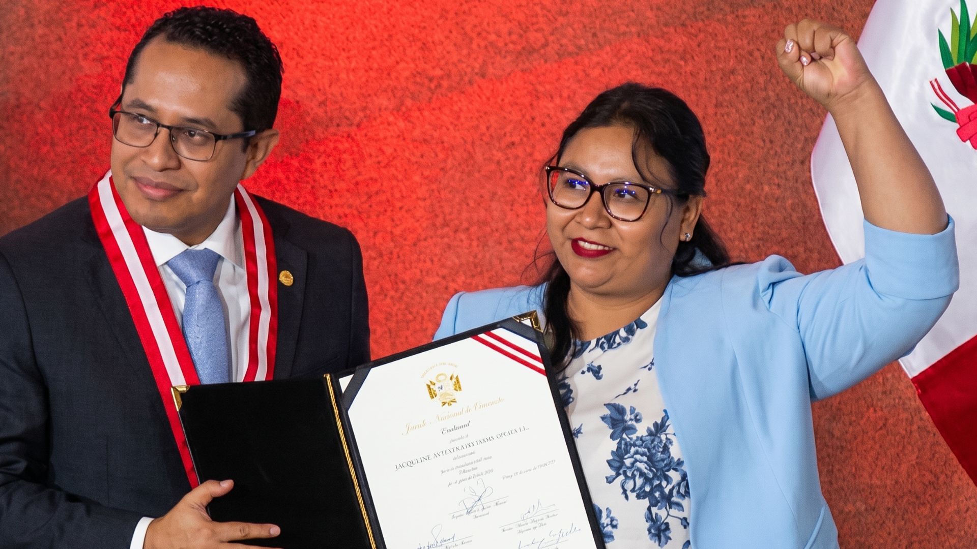 Jacqueline Tapullima, diputada electa de Juntos por el Perú, afronta denuncia por presuntas firmas y huellas falsas