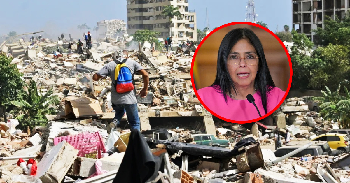 Terremoto en Venezuela: Delcy Rodríguez declara siete días de luto nacional por víctimas del desastre natural