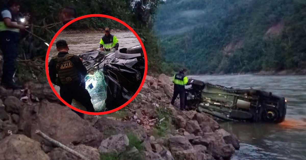 Tragedia en Junín: Cantante folclórica queda grave y su esposo muere al caer auto al río Perené