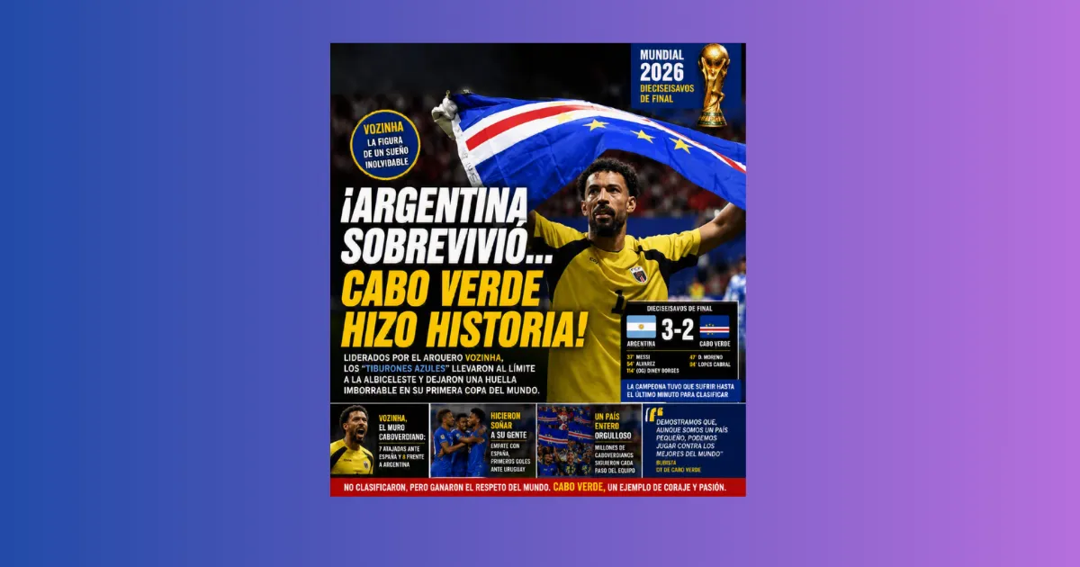 ¡ARGENTINA SOBREVIVIÓ… CABO VERDE HIZO HISTORIA! (VIDEO)