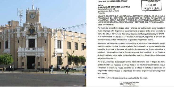 Escándalo en La Victoria: denuncian intento de renovar irregularmente la concesión del Parque Cánepa