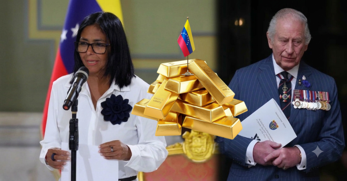 Delcy Rodríguez solicita a Carlos III la devolución del oro venezolano retenido en el Banco de Inglaterra