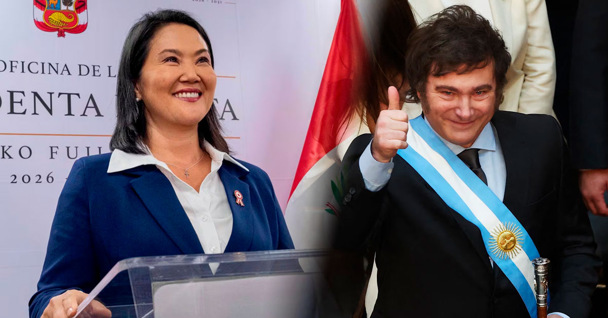 Javier Milei confirma que viajará a Perú para la asunción presidencial de Keiko Fujimori