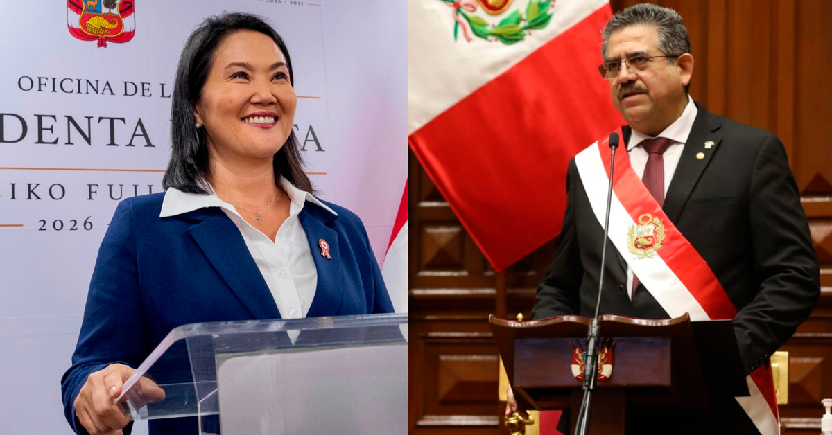 Keiko Fujimori sostuvo reunión con el expresidente Manuel Merino: "No venimos a hacer recomendaciones, venimos a felicitar"