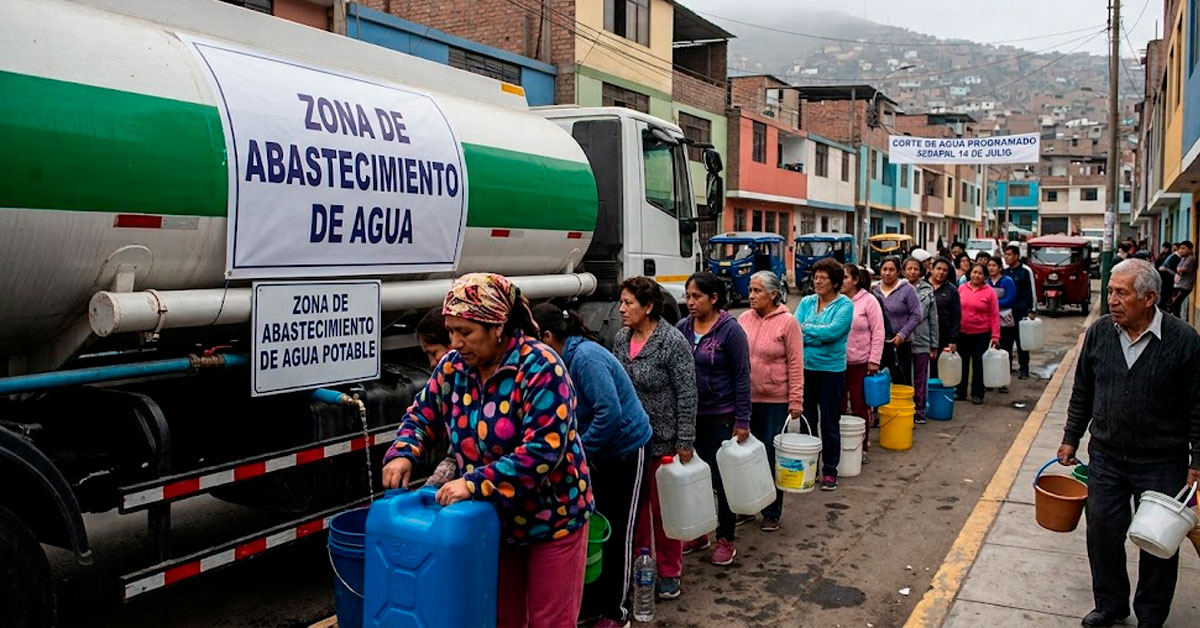 Corte de AGUA en Lima el 14 de julio: ¿Qué distritos se verán afectados y por qué?