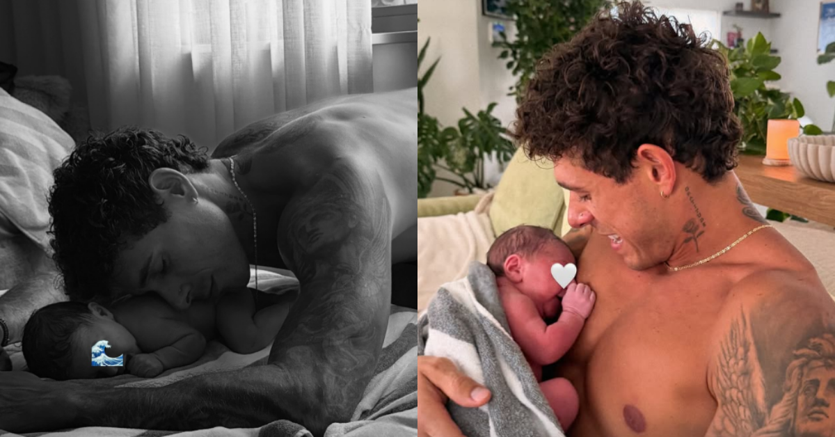 Hugo García disfruta sus primeros días como papá y enternece a las redes: "No sabia que se podía amar así"