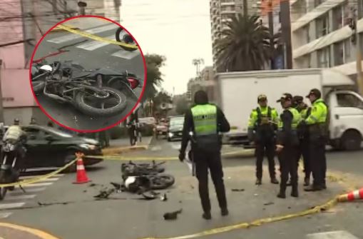 Motero murió tras chocar con camioneta