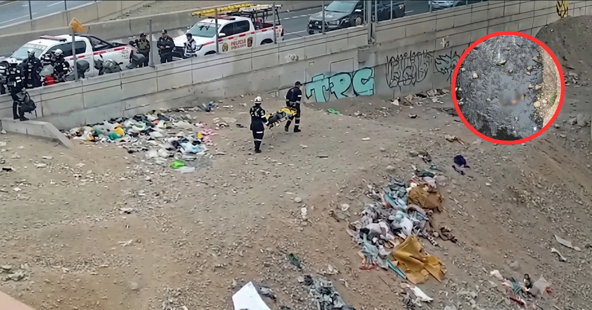 Lamentable hallazgo en el río Rímac: Encuentran un cadáver en estado de descomposición