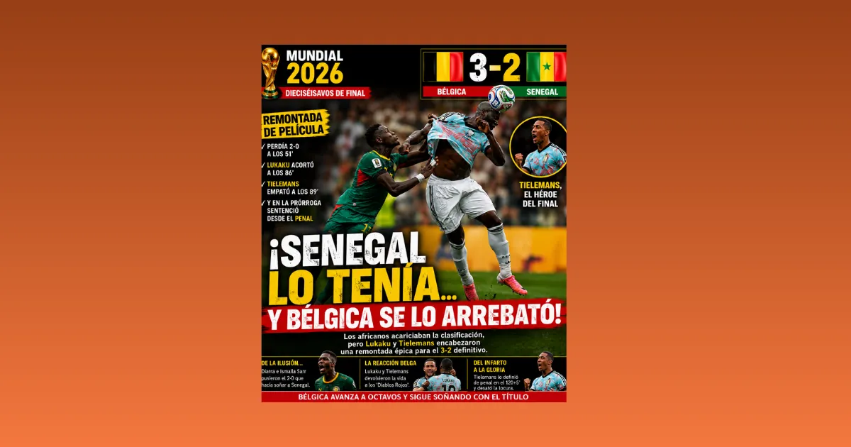 ¡SENEGAL LO TENÍA… Y BÉLGICA SE LO ARREBATÓ! (VIDEO)
