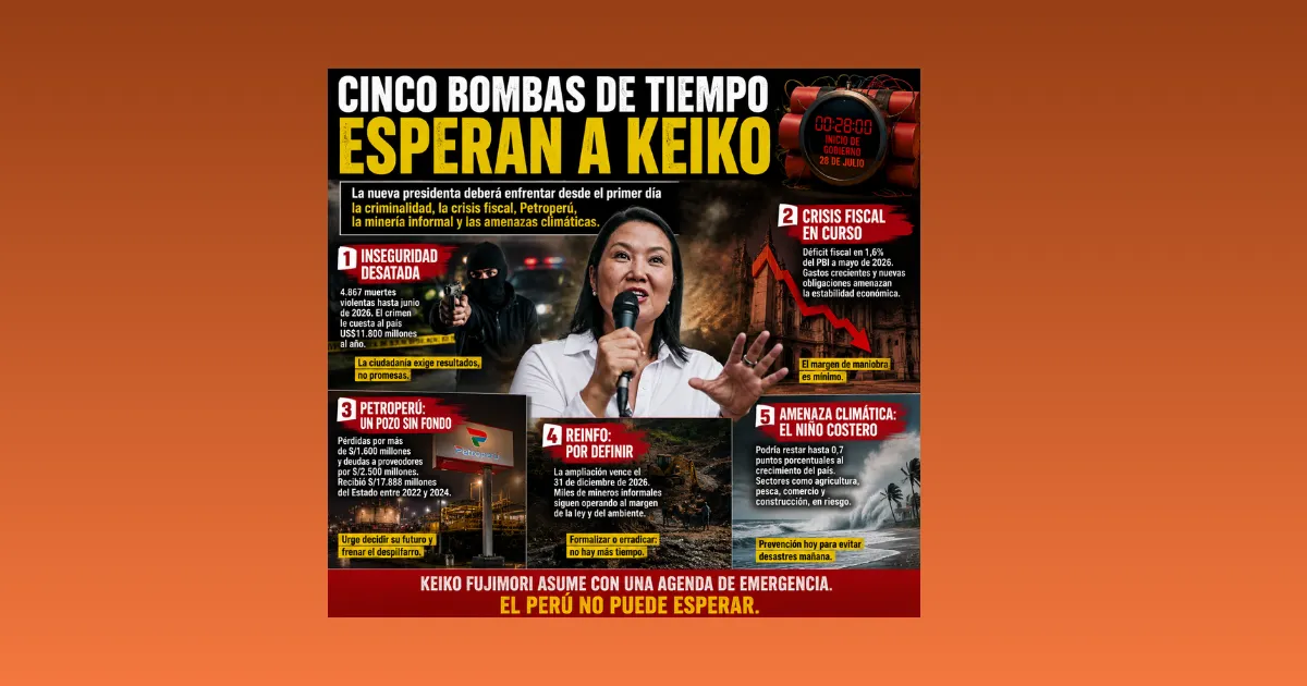 CINCO BOMBAS DE TIEMPO ESPERAN A KEIKO